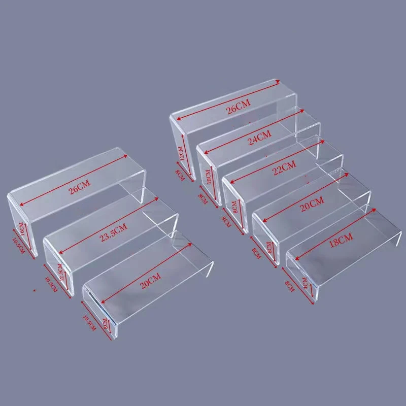Display Risers Set - Aksiyon Figürleri için Akrilik Ekran Yükselticiler