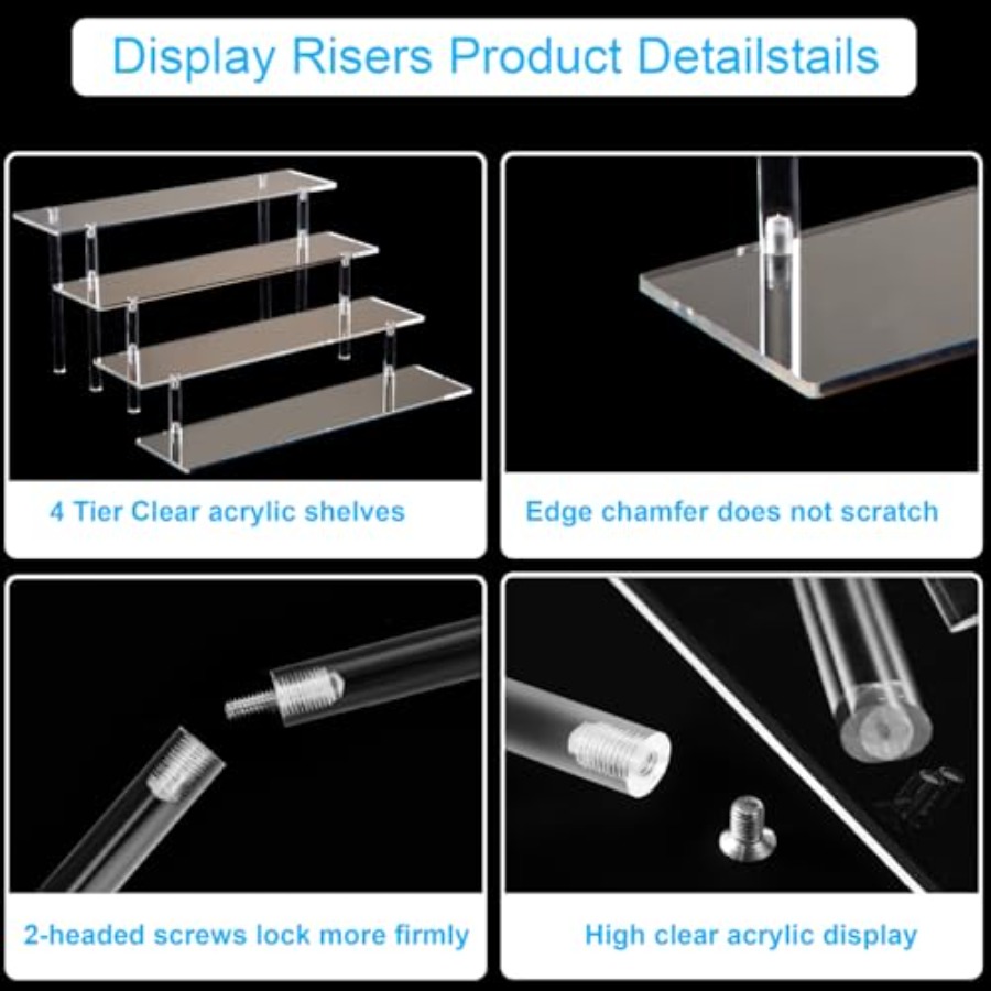 4 Katmanlı Akrilik Parfüm Düze - Display Risers Set incelemesi ve fiyatı