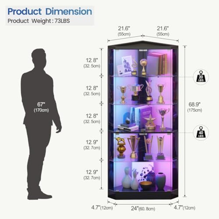 Perakende Mağazaları için RGB  - Display Case Acrylic incelemesi ve fiyatı